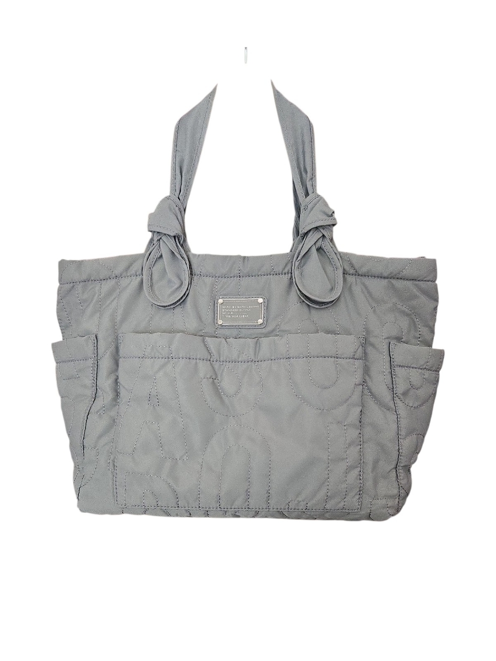 Marc by Marc Jacobs Quilted Light Gray Diaper Bag